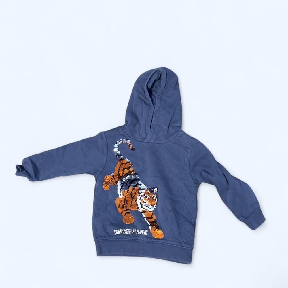 H&m Kids Tiger Blue Hoodie 3T